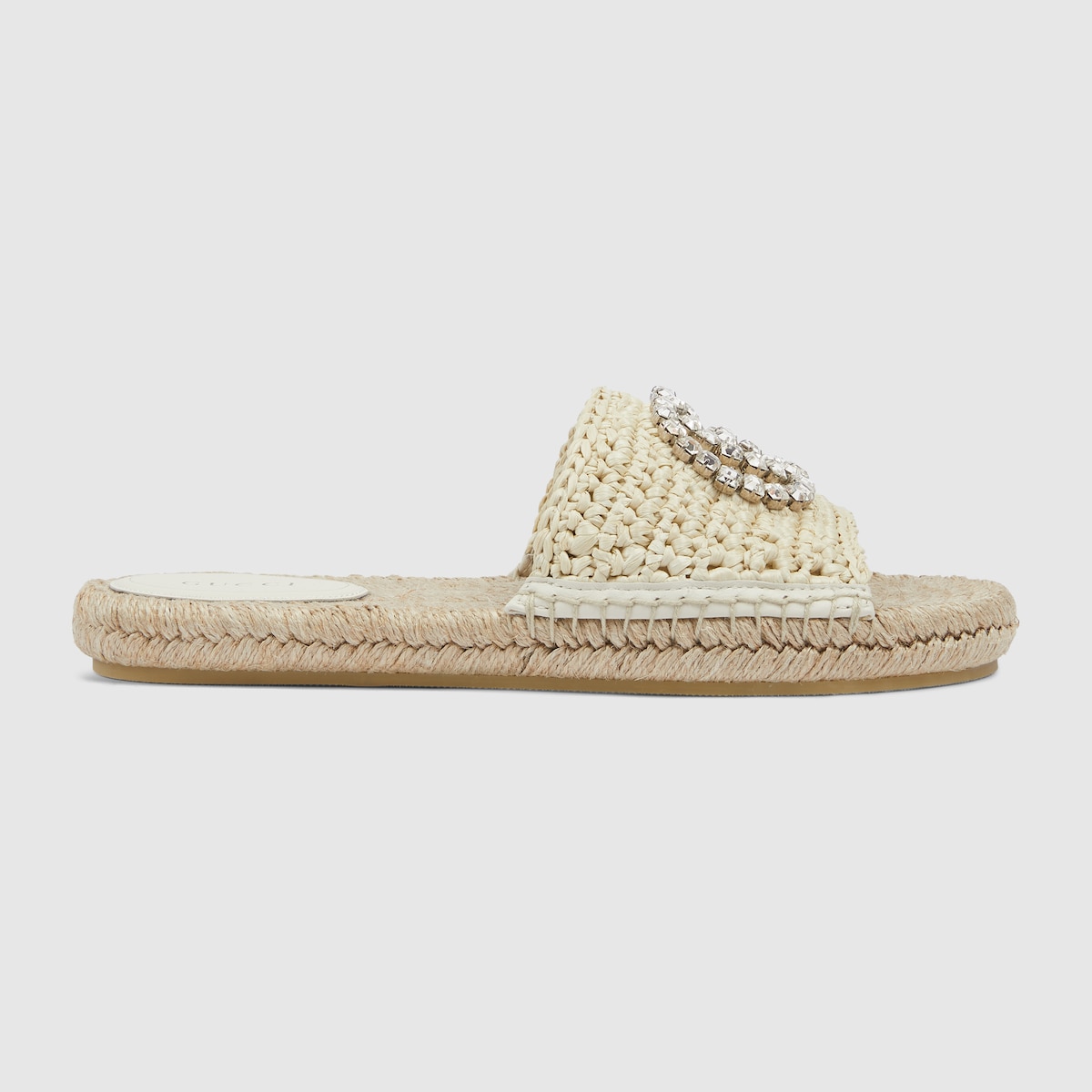 Gucci Women’s espadrille with crystal Interlocking G - Image 1